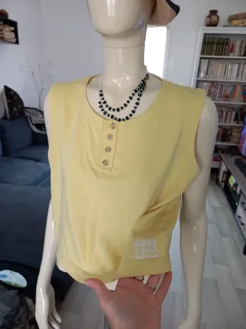Débardeur femme jaune 38/40