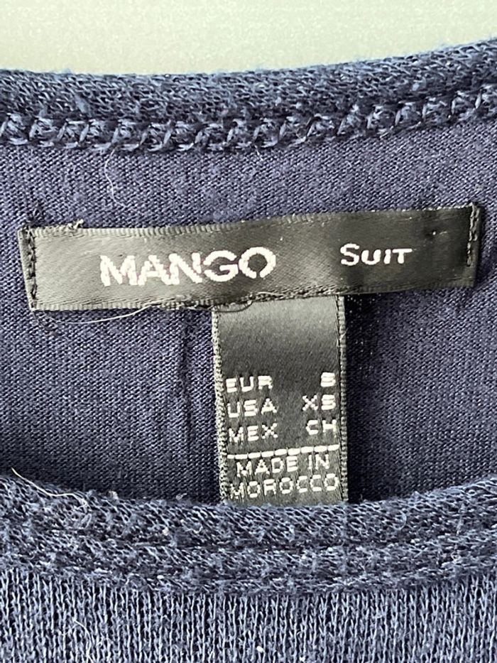 Jolie robe bi matière bleue marine - photo numéro 4