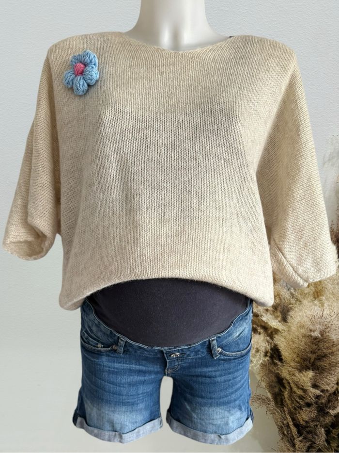 Joli short jeans femme grossesse maternité T36 H&M mama