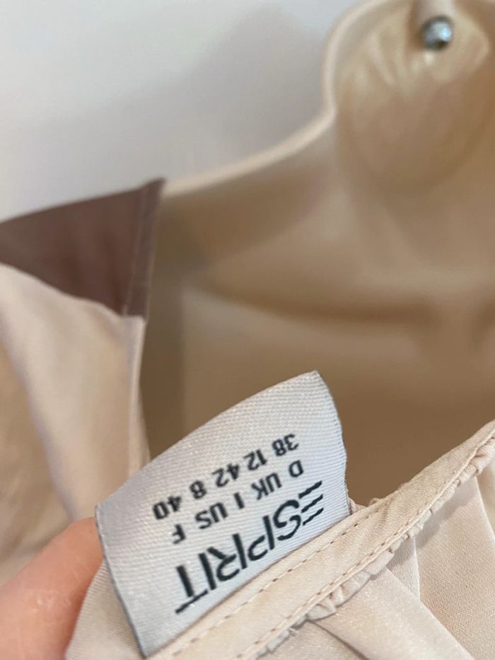 Blouse esprit taille 40 beige crème - photo numéro 4