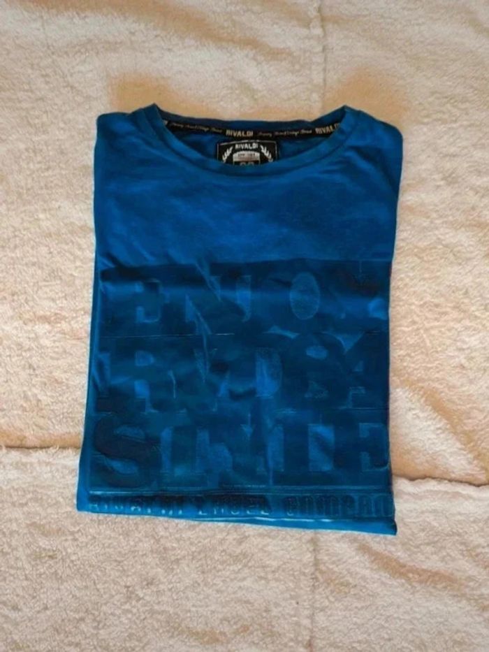 T-shirt bleu - Rivaldi