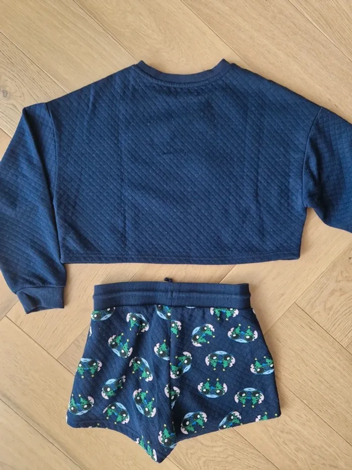 Pyjama fille short et pull Stitch Disney 34 / 36 - photo numéro 3