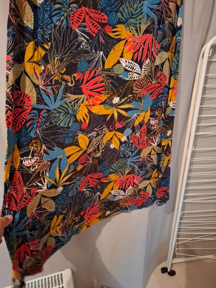 Magnifique robe fleurie manche courte femme été leger - photo numéro 2