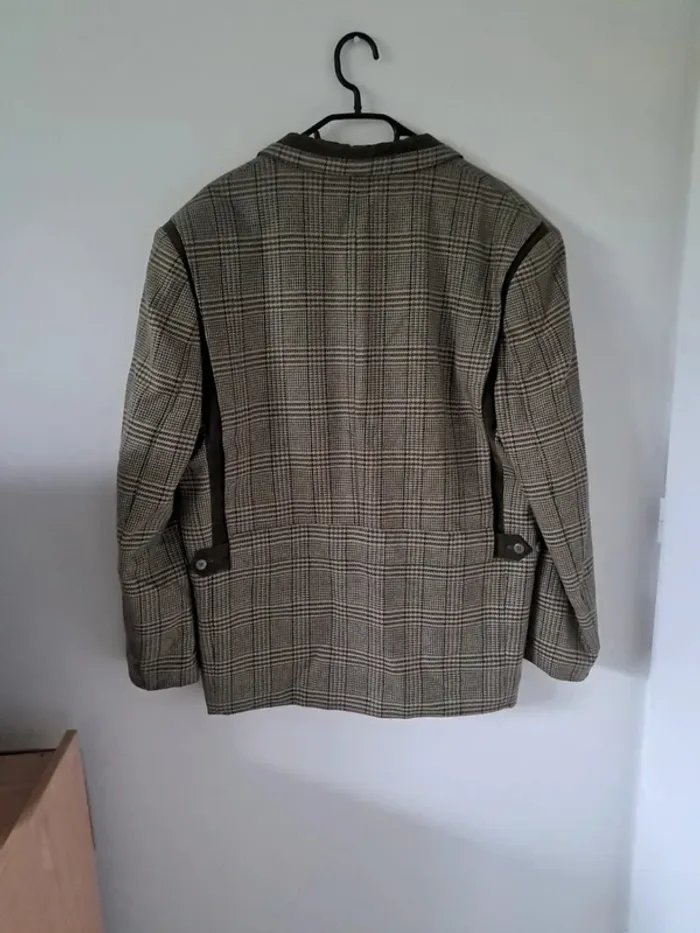 Veste vintage élégante à motif Prince de Galles - photo numéro 6