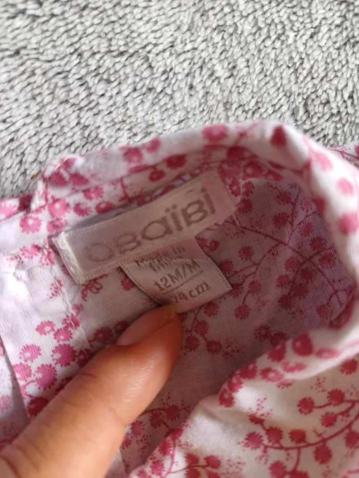 Chemise fleurie 12 mois - Obaïbi - photo numéro 6
