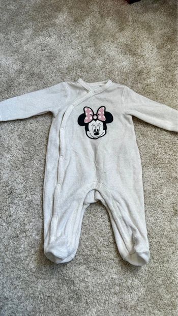Pyjama velours beige Minnie Mouse – Orchestra Disney – 3 mois