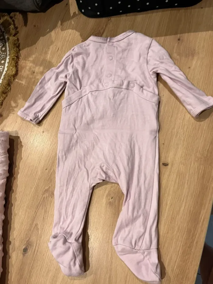 Pyjama léger 1 mois violet pale - photo numéro 3