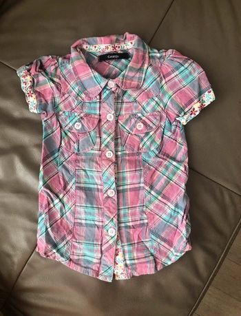 Chemise rose turquoise George