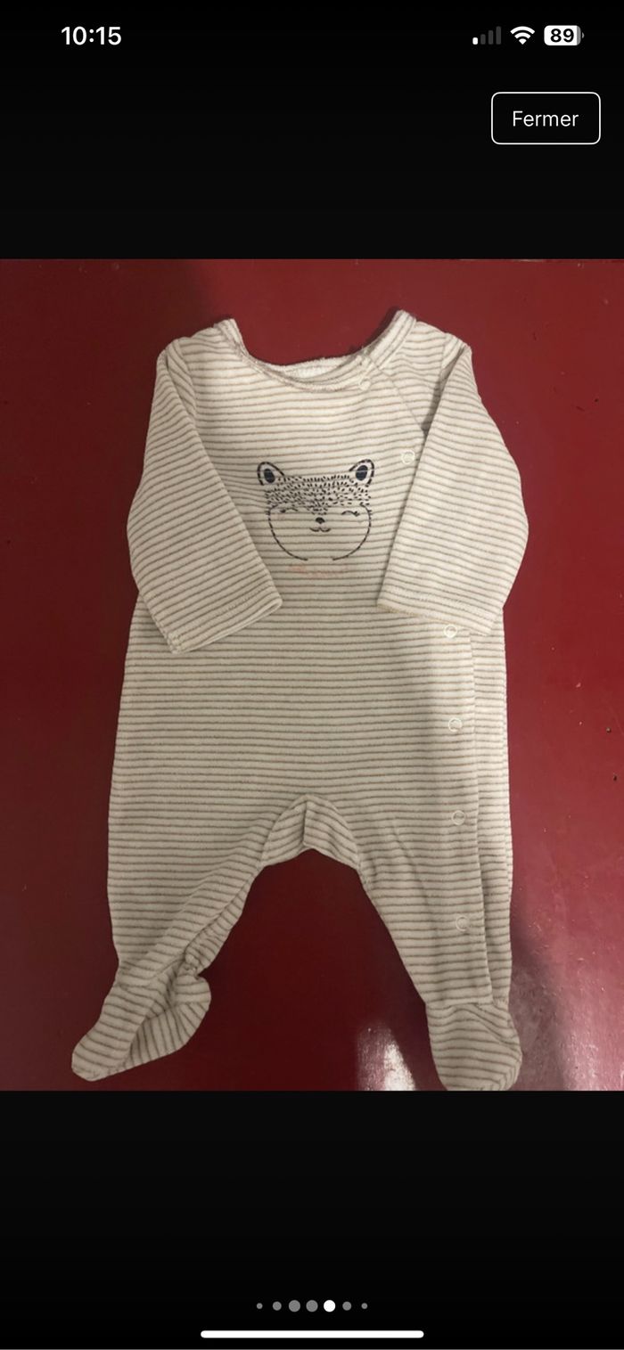 8 pyjamas 1 mois neuf sans étiquette 🏷️ - photo numéro 7