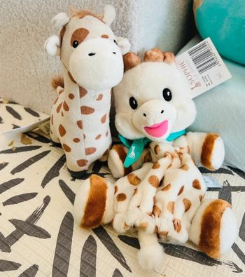 Lot de 2 peluches Sophie la Girage