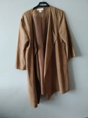 Veste longue marron