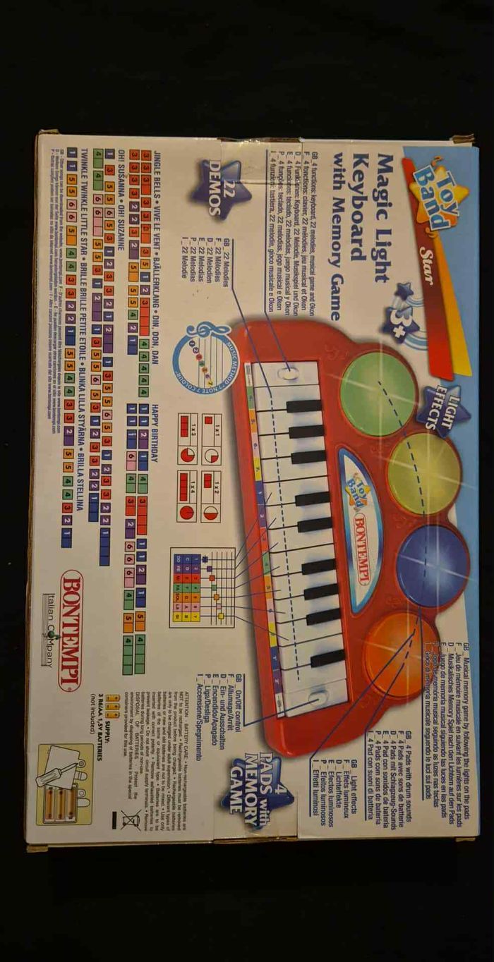 Clavier Électronique Jouet 22 Touches Toy Band Bontempi - photo numéro 2