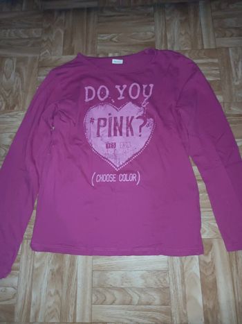 Haut de pyjama fille taille 12 ans Je PENSE