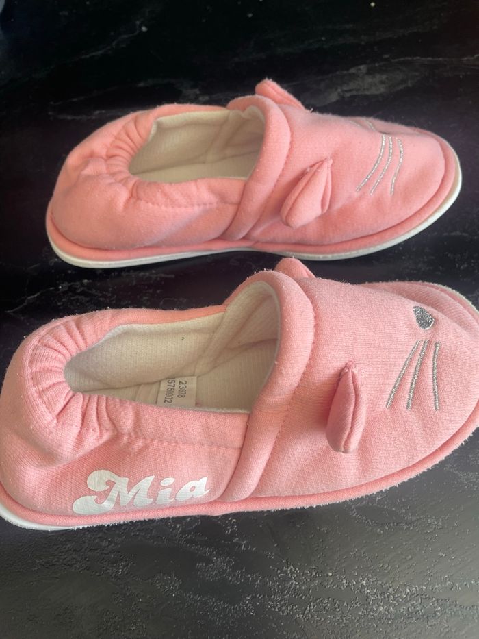 Chaussons fille 32 chat rose - photo numéro 4