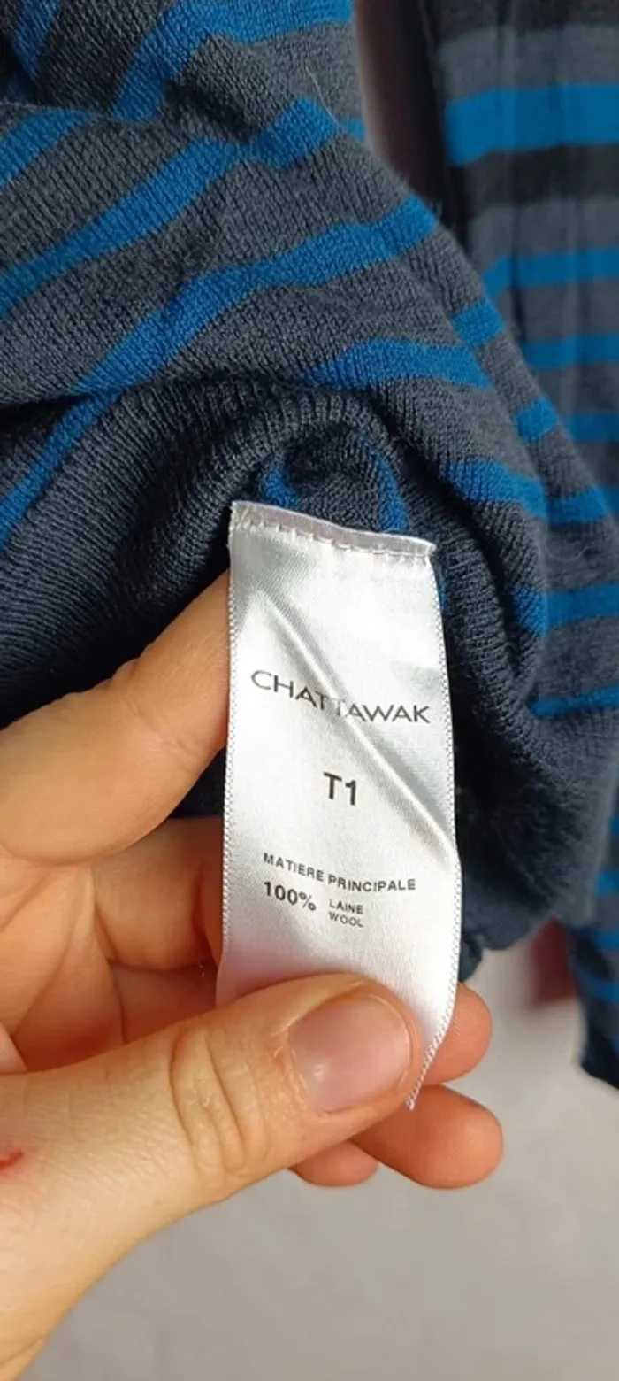 209- pull chattawak, taille 1 - photo numéro 2