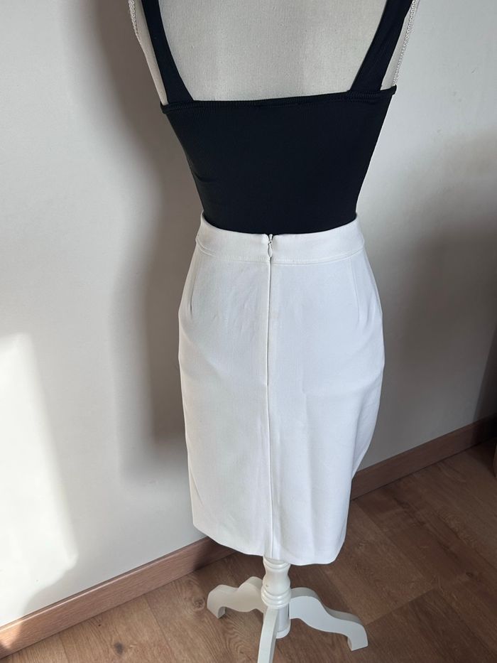 Jupe blanche taille haute Caroll – T42 - photo numéro 6
