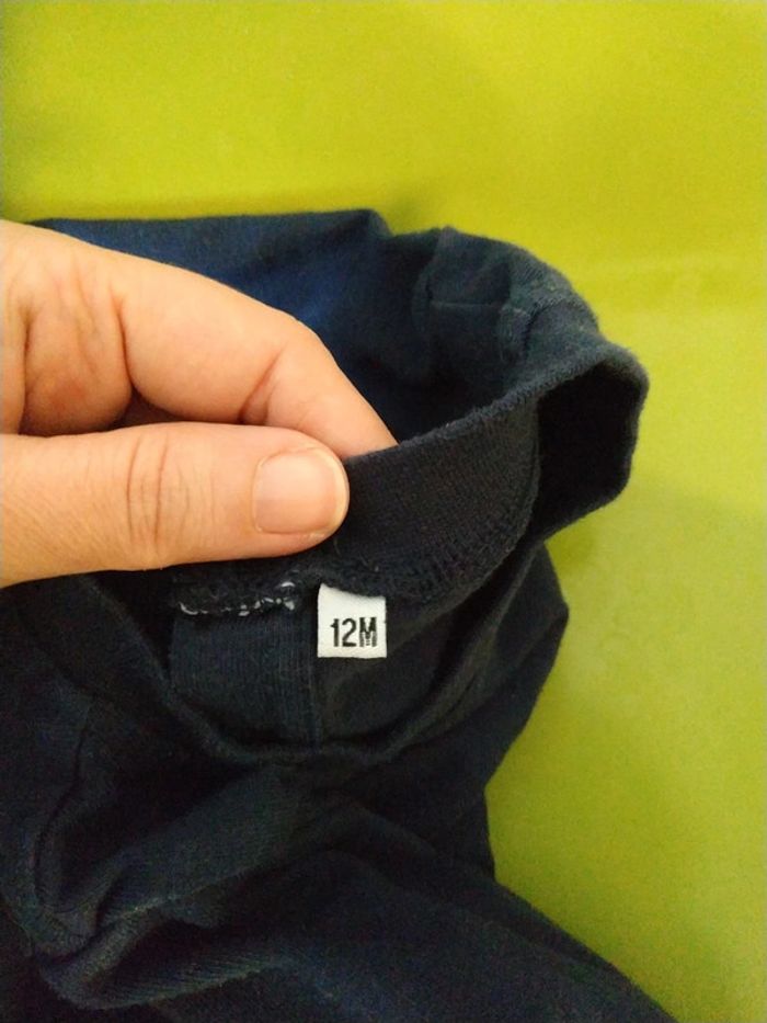 Chemise sweat t shirt bébé 12 mois - photo numéro 2