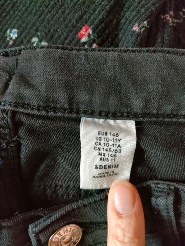 Short en jean noir, 11ans/146cm - photo numéro 3