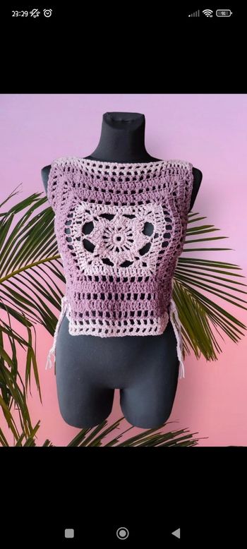 Debardeur/top granny Handmade