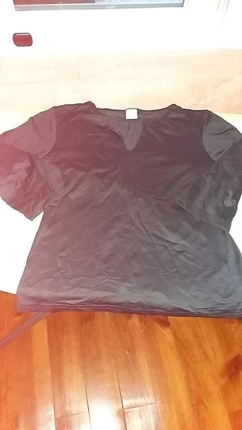 Top manche 3 / 4 noir