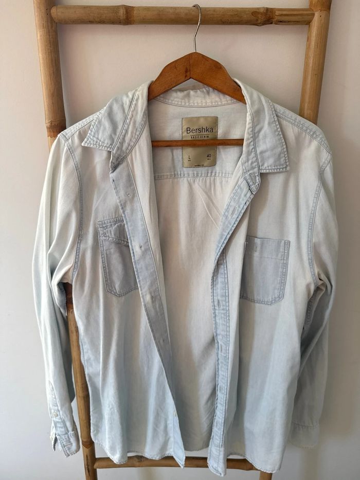 Chemise en jean bleue clair - photo numéro 2