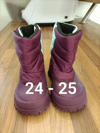 Bottes après ski neige Decathlon 24-25 prune turquoise