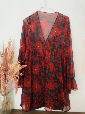 Robe fleurs soirée été