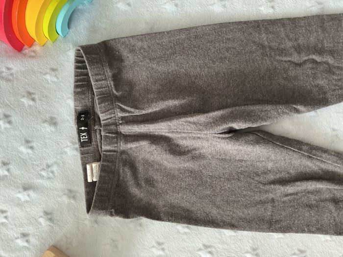 legging gris taille élastique 2/3 ans tex - photo numéro 7
