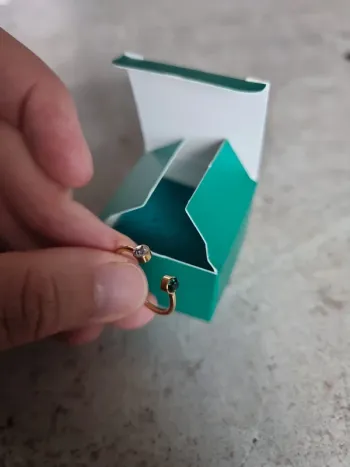 Bague ajustable doré biotifull box