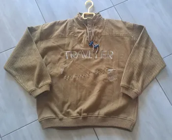 Sweat mixte vintage kaki Traveler BST