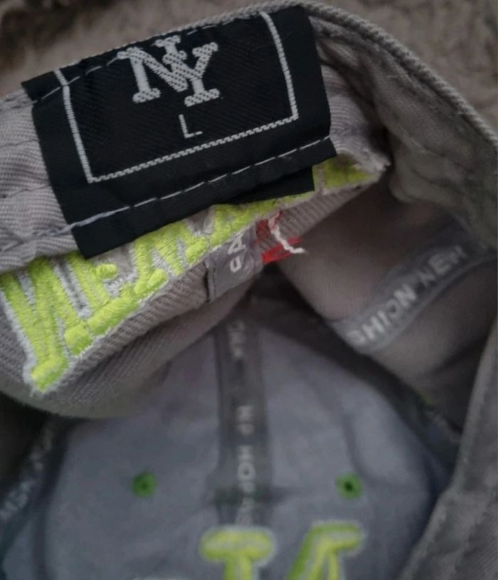 Casquette gris et jaune fluo taille L - photo numéro 4