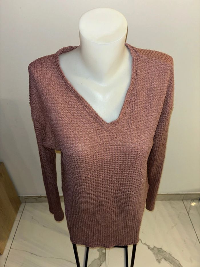 Pull femme rose taille L en bon état - photo numéro 2