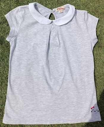 Beau petit tee shirt chat noeud