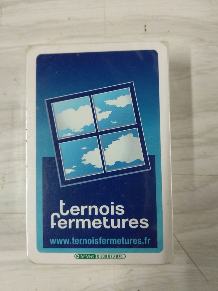 Jeu de cartes publicitaire Ternois Fermetures neuf