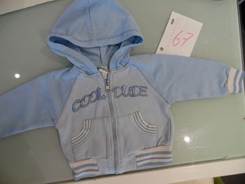 gillet avec capuche  3 mois baby