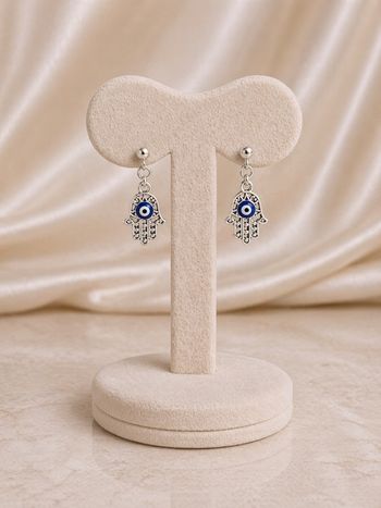 🧿 Boucles d’oreilles main protectrice (œil) 🧿