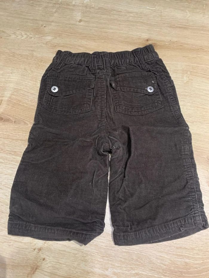 Pantalon côtelé marron - TAO 6mois/67cm - photo numéro 2