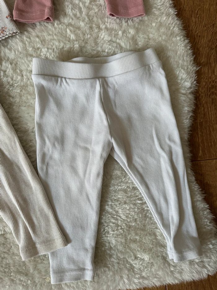Lot de 4 pantalons / bermuda / legging | Obaibi | Taille 6 mois - photo numéro 2