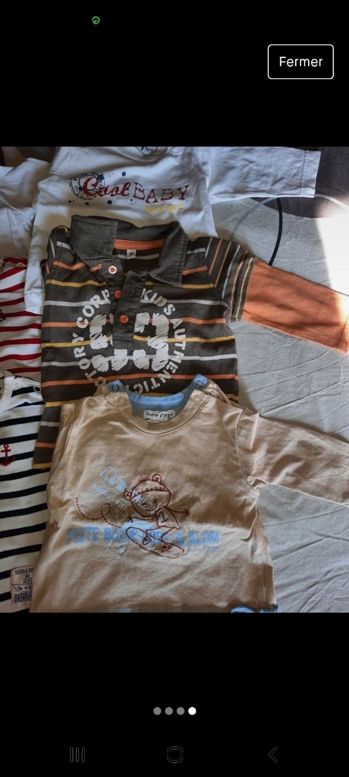 Lot manches longues garcon 6 mois - photo numéro 4