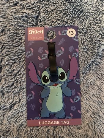 Étiquette bagage stitch neuve