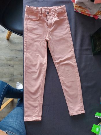 Pantalon skinny Kiabi 7 ans rose clair
