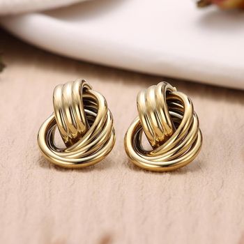 Boucles d’oreilles en acier inoxydable 