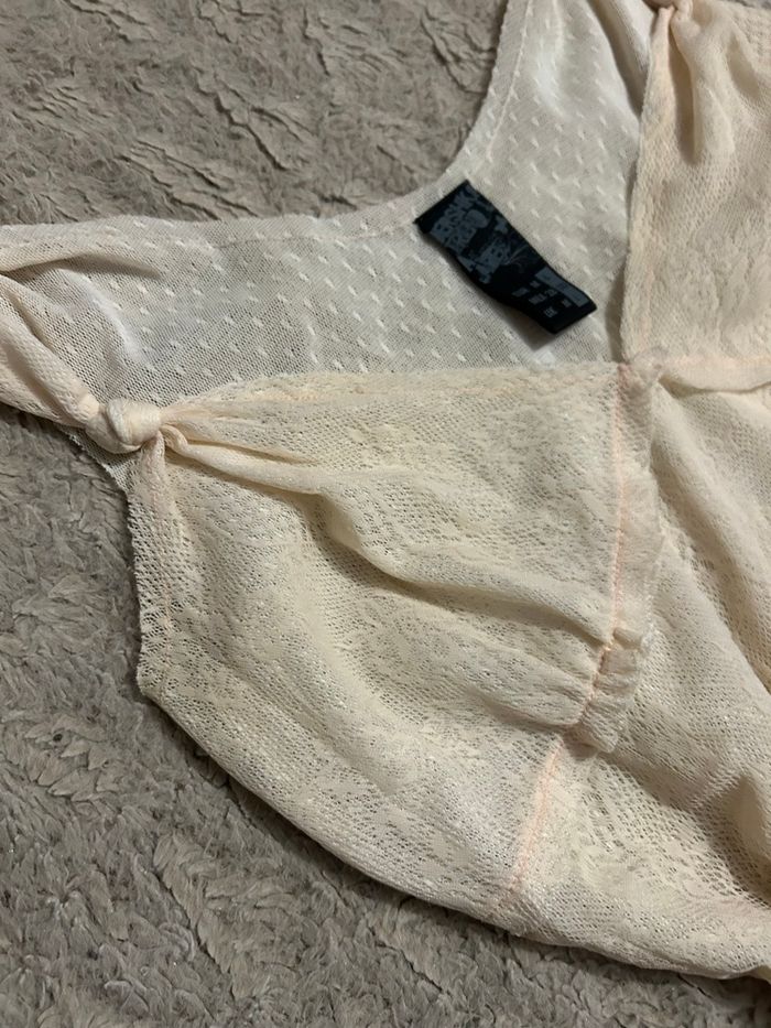 débardeur bershka crème - photo numéro 4