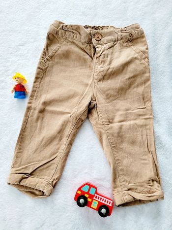 Pantalon velour marron clair