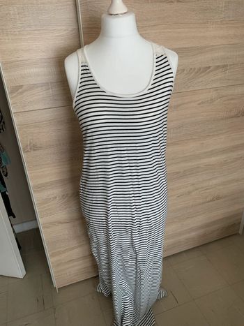 Longue robe lignée dentelle lola&liza XL