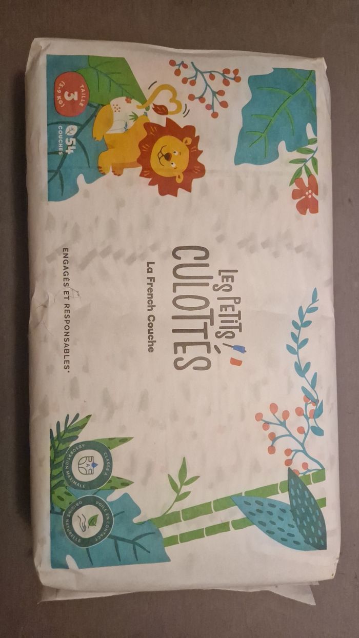 Lot 3 paquets couches les petits culottés taille 3 (5-9kg)