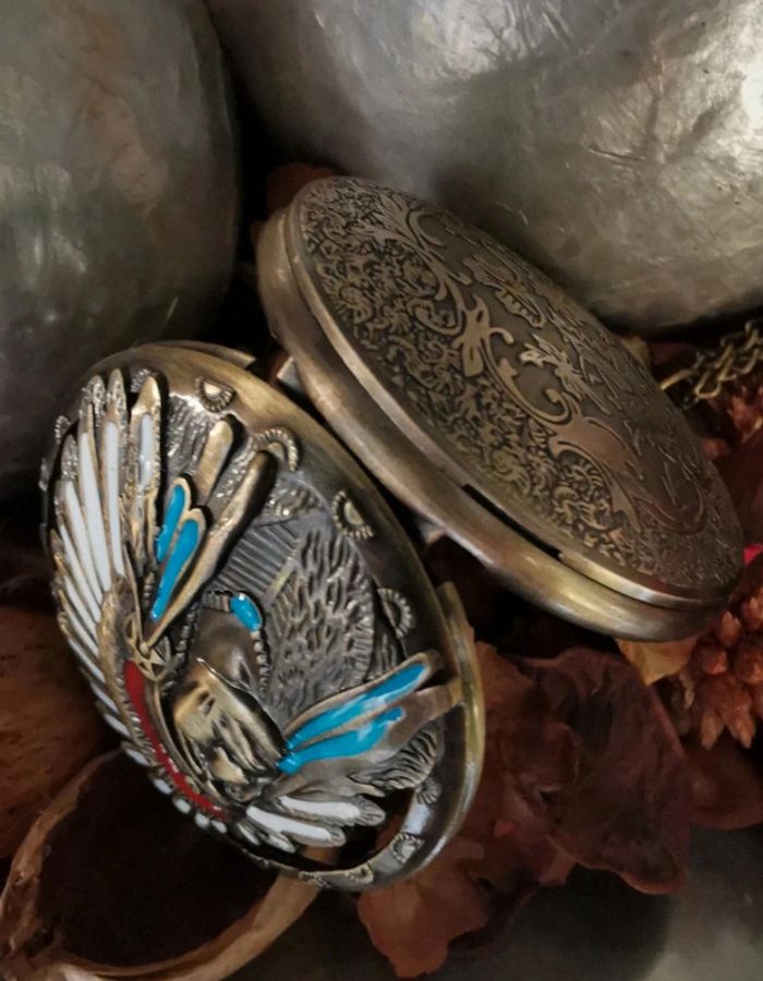 F54 montre à gousset rétro vintage originale bronze - photo numéro 3