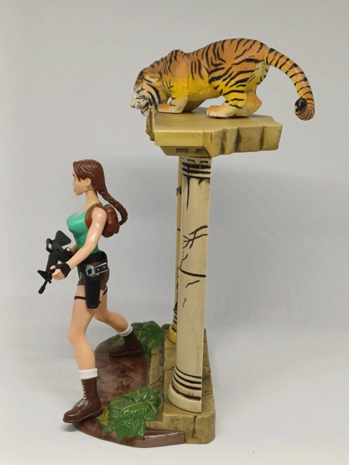 Rare Lara Croft Tomb Raider_Encounters Savage Bengal Tiger Figurine Playmates - photo numéro 7