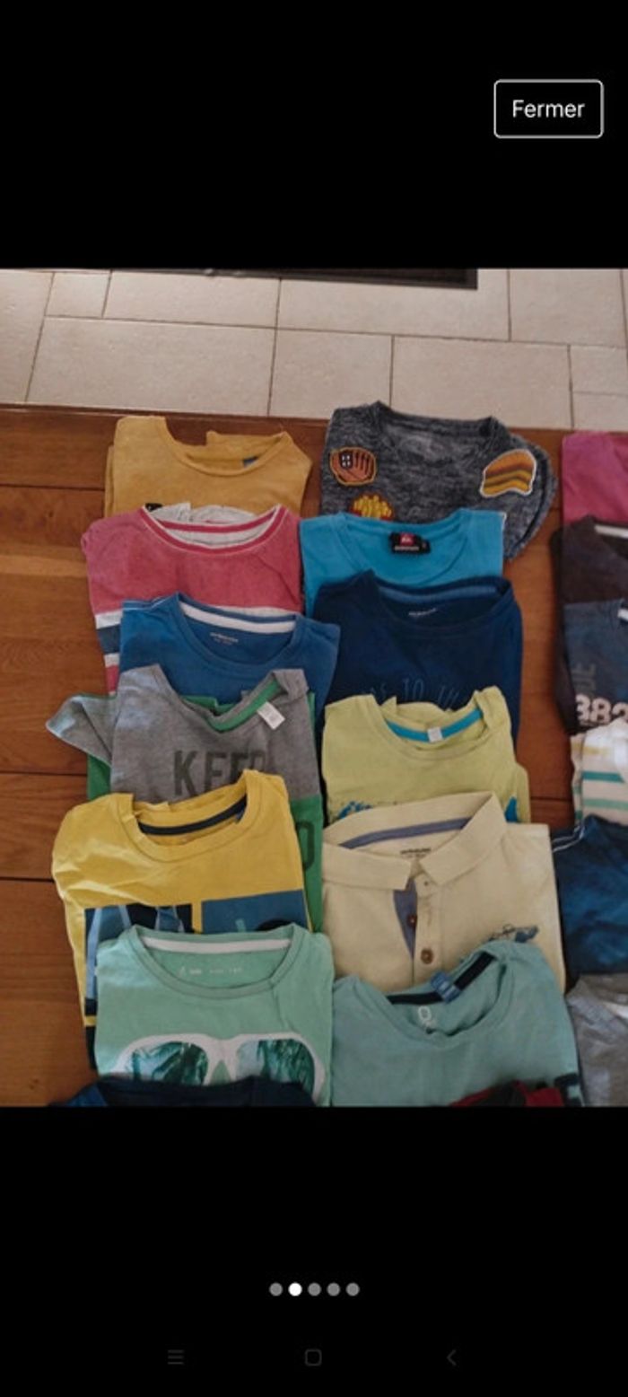 Lot de 21 t-shirts manches courtes garçon en 8 ans - photo numéro 2