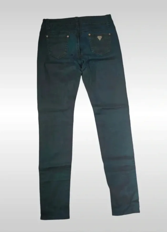 Jean skinny stretch couleur marine taille 38 - photo numéro 2